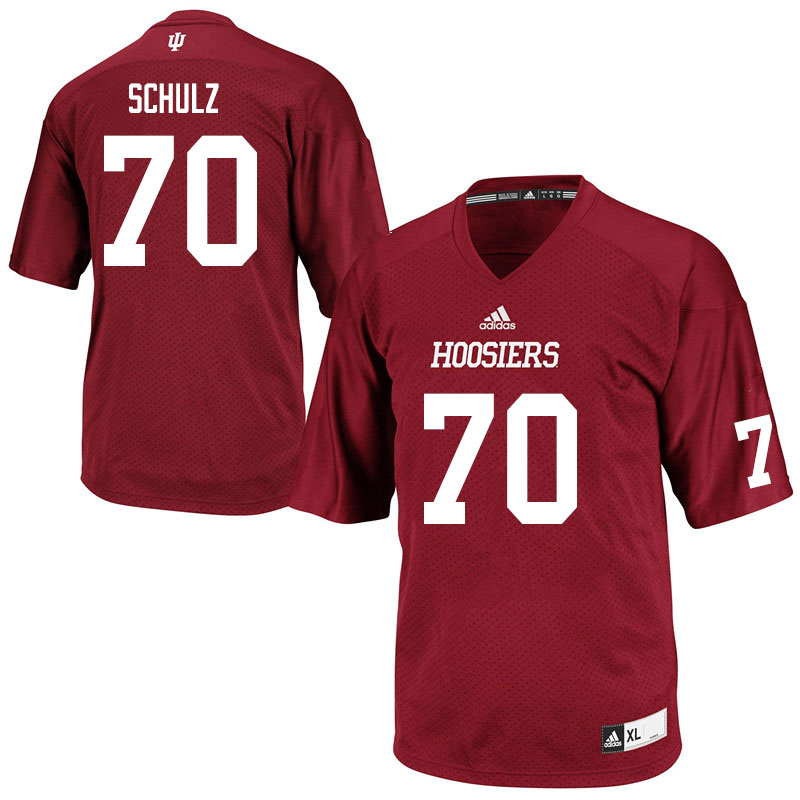 Men #70 Peter Schulz Indiana Hoosiers College Football Jerseys Sale-Crimson